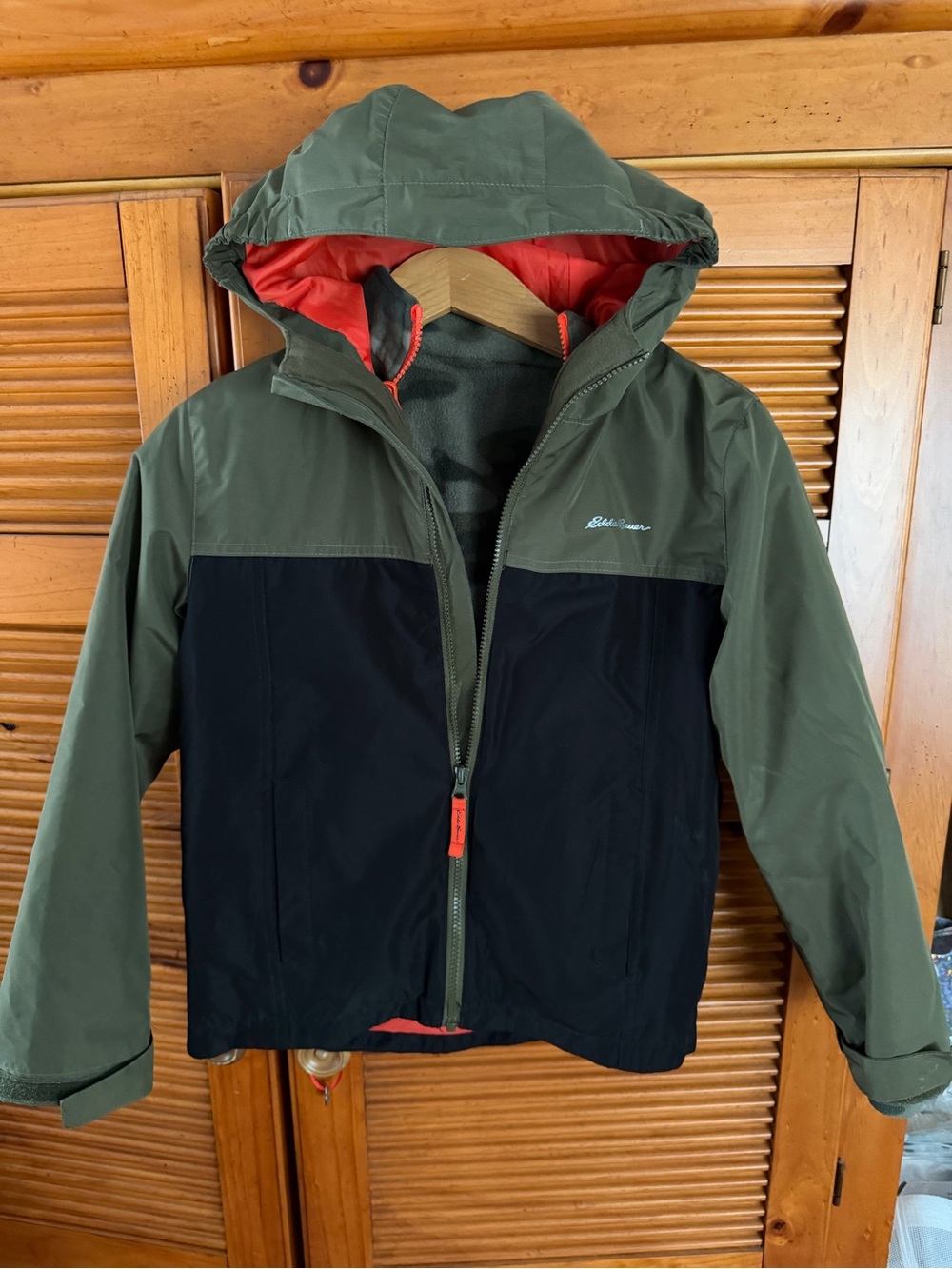 Eddie Bauer Kids Lone Peak 3-in-1 Waterproof Hooded Jacket Size M (10/12)